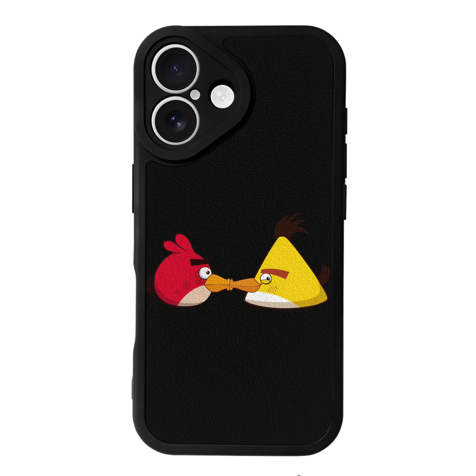 （画像用） Angry Birds アングリーバード 【iPhone 16シリーズ対応】シリコンスマホケース（レザー調） 材質：シリコン